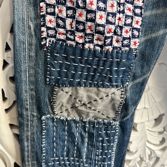 Patched Sashiko Jeans - Picture 3 of 15